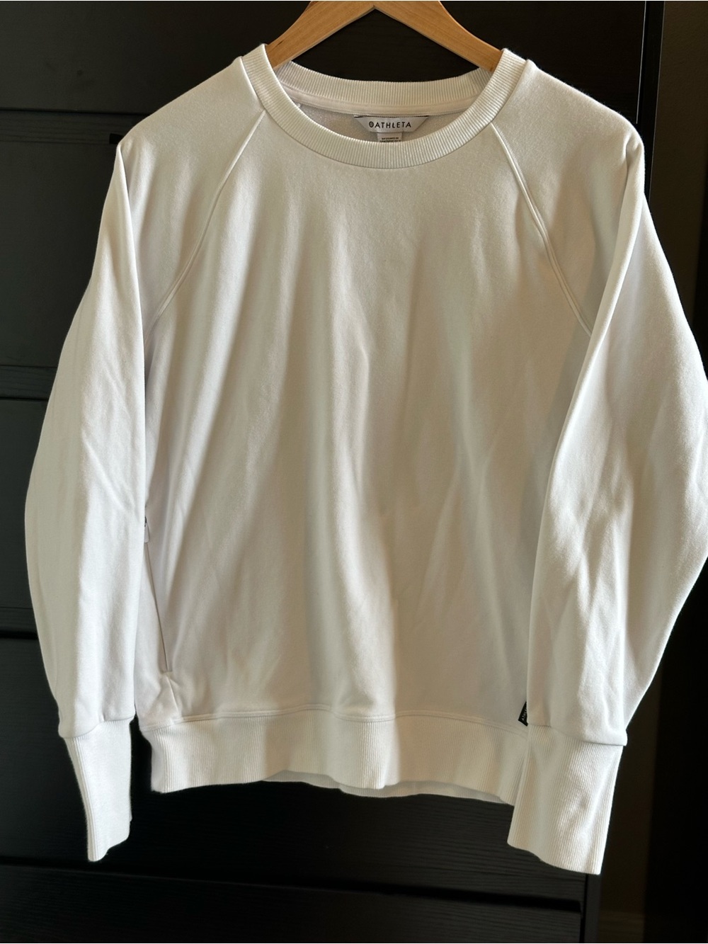 Athleta White Crewneck Sweatshirt Size Small